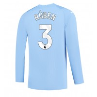 Manchester City Ruben Dias #3 Hjemmedrakt 2023-24 Langermet
